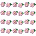 O'Creme Swirl Royal Icing Sugar Flower 1/2 Inch - for Cake Decorating - Decorations for Cakes, Cupcake Toppers - Birthday, Wedding, Valentines, Baby
