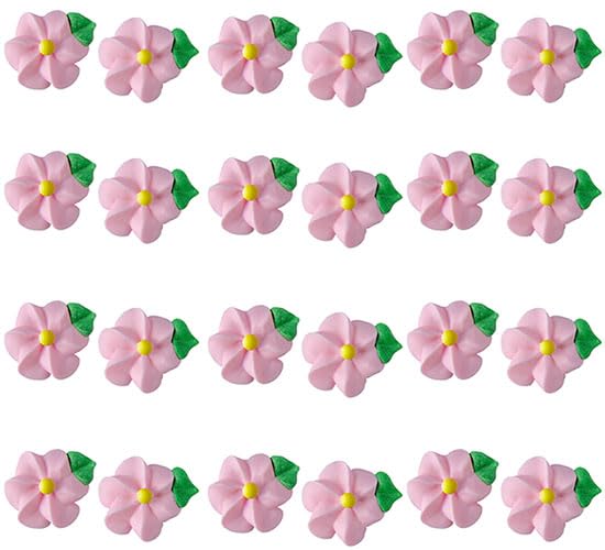 O'Creme Swirl Royal Icing Sugar Flower 1/2 Inch - for Cake Decorating - Decorations for Cakes, Cupcake Toppers - Birthday, Wedding, Valentines, Baby
