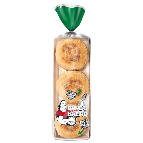 Dave's Killer Bread Rockin' Grains English Muffins, Organic Whole Grain English Muffins, 6 Count