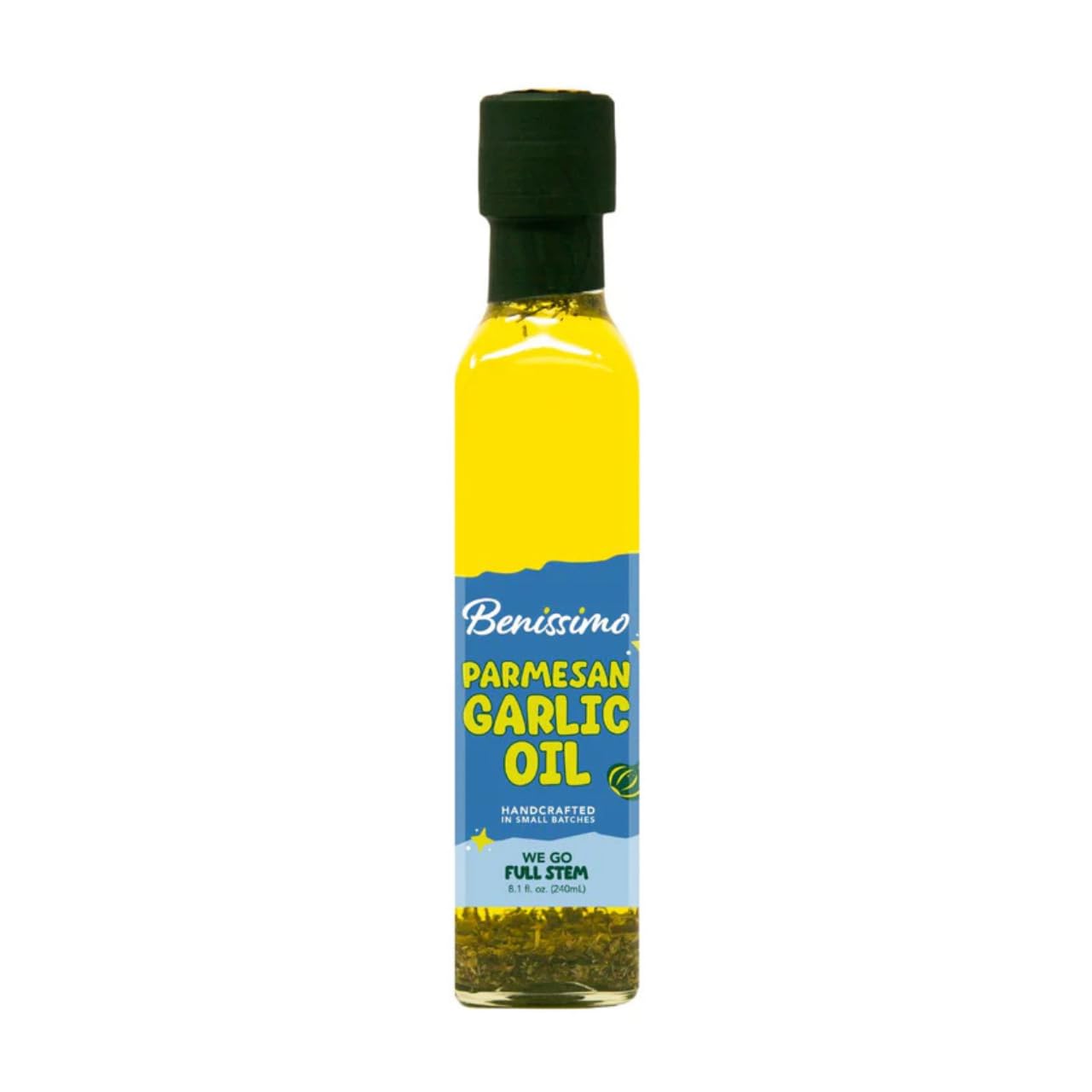 Benissimo Parmesan Garlic Herb Infused Oil, All Natural Gourmet Cooking Oil with Chef-Inspired Herbs, Ideal for Dipping, Marinades, Sautéing