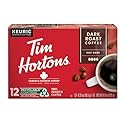 Tim Hortons Dark Roast Coffee, Single-Serve K-Cup Pods Compatible with Keurig Brewers, 12ct K-Cups