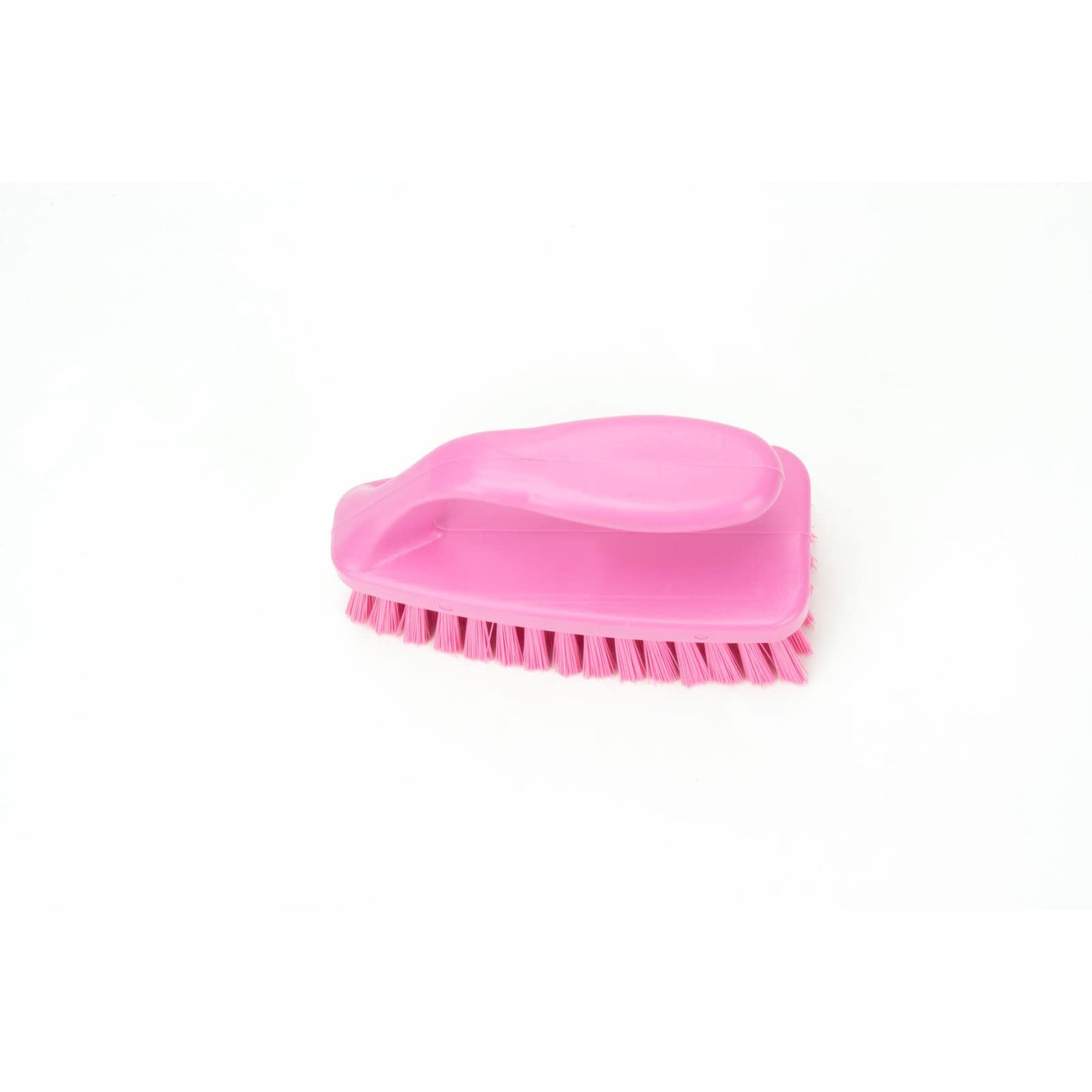 SPARTA Scrub Brush with Iron Shaped Handle and Stiff Bristles, Heavy Duty Scrubber Brush for Kitchen, Bathroom, Shower, Tile, Sink, Carpet
