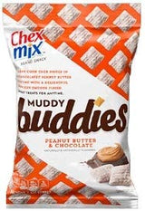Chex Mix Muddy Buddies, Peanut Butter & Chocolate, Brownie Supreme, and Cookies & Cream, One 4.25oz Bag of Each Flavor with Make Your Day Bag Clip