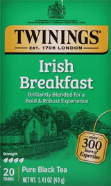 Twinings, Irish Breakfast Tea, Tea Bags, 20 ct