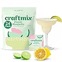 Craftmix Classic Margarita Cocktail & Mocktail Drink Mixer, Skinny Mixes - Water Flavoring Packets - Made With Real Fruit - Vegan, Low-Carb