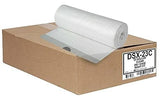 Aluf Plastics 23-26 Gallon 0.9 MIL Clear Garbage Bags With Drawstrings Fits Slim Jim Trash Cans - 28.5" x 39" - Pack of 200 - For Home, Office