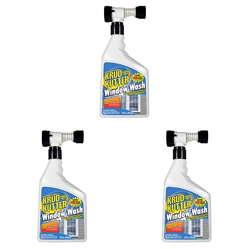 Krud Kutter WW32H4 Window Wash, 32 oz, Clear (Pack of 3)