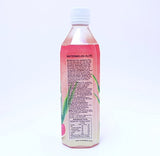 Vivaloe Watermelon Flavor Aloe Beverage All Natural Aloe Juice, 16.9 fl. oz./500 mL, 12 Count