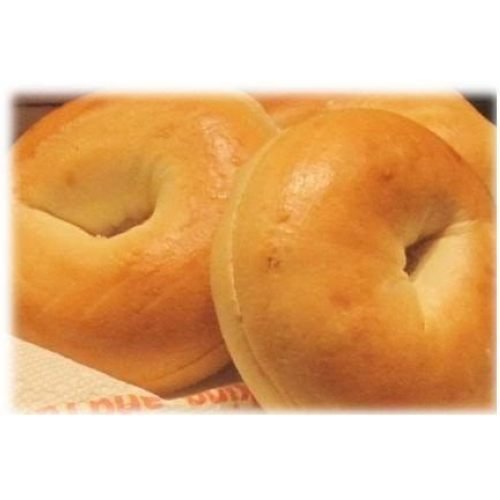 Burry Foodservice Thaw and Sell Sliced Plain Bagel, 4 Ounce -- 72 per case.