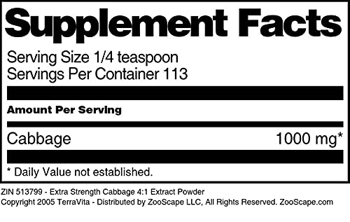 Extra Strength Cabbage 4:1 Extract Powder (4 oz, ZIN: 513799) - 3 Pack