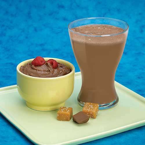 Weight Loss Systems Chocolate Salted Caramel Protein Pudding & Shake | 15g Protein, 100 Calories | Low Carb, Low Fat, Aspartame Free | Kosher, Vitamin