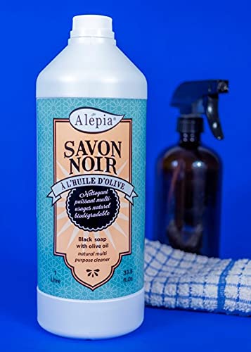 Alepia Olive Oil Multi-Purpose Liquid Black Soap - 1L