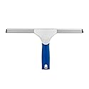 Unger 12” Glass & Surface Squeegee - Multipurpose Rubber Blade Squeegee for Shower Glass, Window Cleaning, Professional Grade Cleaning Tool for The