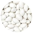 White Jordan Almonds, 2 Pound Jordan Almonds Bulk Bag, White Candy, Wedding Candy Favors, Events & Holidays