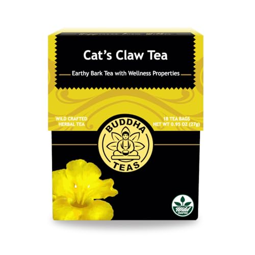 Buddha Teas - Cat’s Claw Tea - Wild Crafted Herbal Tea - For Health & Wellbeing - Supports Immune & Digestive Health - Clean Ingredients - Caffeine