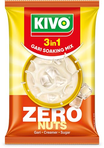 KIVO 4 in 1 Gari Soaking Mix 125g ZERO NUTS Pack of 10