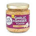 Spice World Garlic Ginger Fusion Seasoning Blend - Ready-to-Use Seasonings for Cooking - 8oz Garlic Ginger Blend Adds Savory Flavor to Stir-Fries