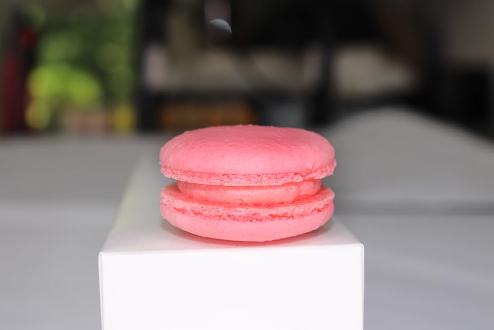 Macarons - Pink and White French Macarons, Gourmet Cookie Gift Box, Macaroon