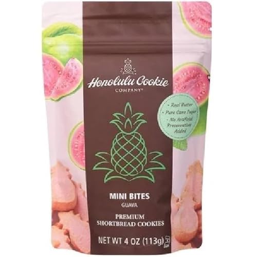 Honolulu Cookie, Guava Shortbread Cookies, 4 Ounce