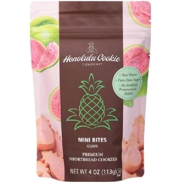 Honolulu Cookie, Guava Shortbread Cookies, 4 Ounce