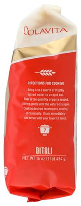 Colavita Pasta, Ditali, 16 Ounce (Pack of 4)