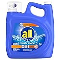 All, Fresh Clean Liquid Laundry Detergent Oxi Plus Odor Lifter, 141 Fl Oz
