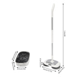 Electric Mop with Cleaning Bucket - Cordless Floor Polisher, 4 Pack Mop Pads, Automatic Cleaning, Up to 100 Mins, Rechargeable, for Wooden, Marble