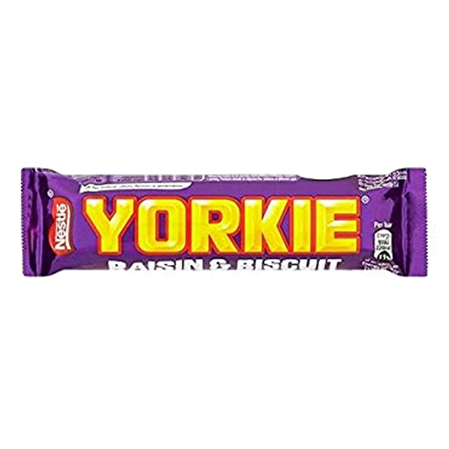 Yorkie Biscuit & Raisins Chocolate Candy Bars 7 x44g.