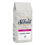 Blueberry Crumble, Schuil Whole Bean Coffee, Premium Roasted Gourmet Coffee beans, Smooth and Full Bodied Artisan Coffee 12 oz Bag (Blueberry Crumble)