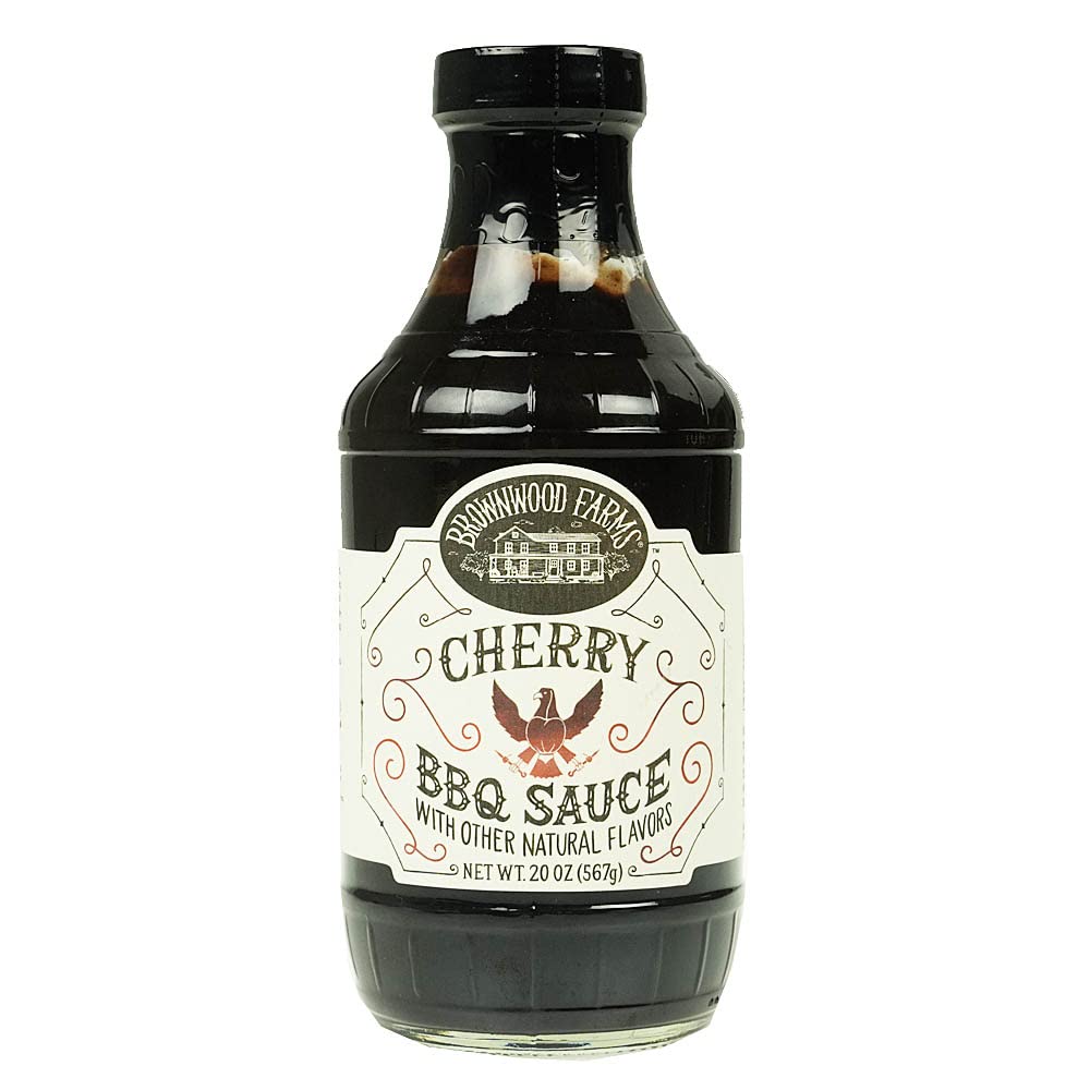 Cherry BBQ Sauce - Brownwood Farms - 20 oz, 2 pack - Sweet & Tangy Flavors - Gluten Free Barbecue Spread for Meats, Veggies & Other Foods