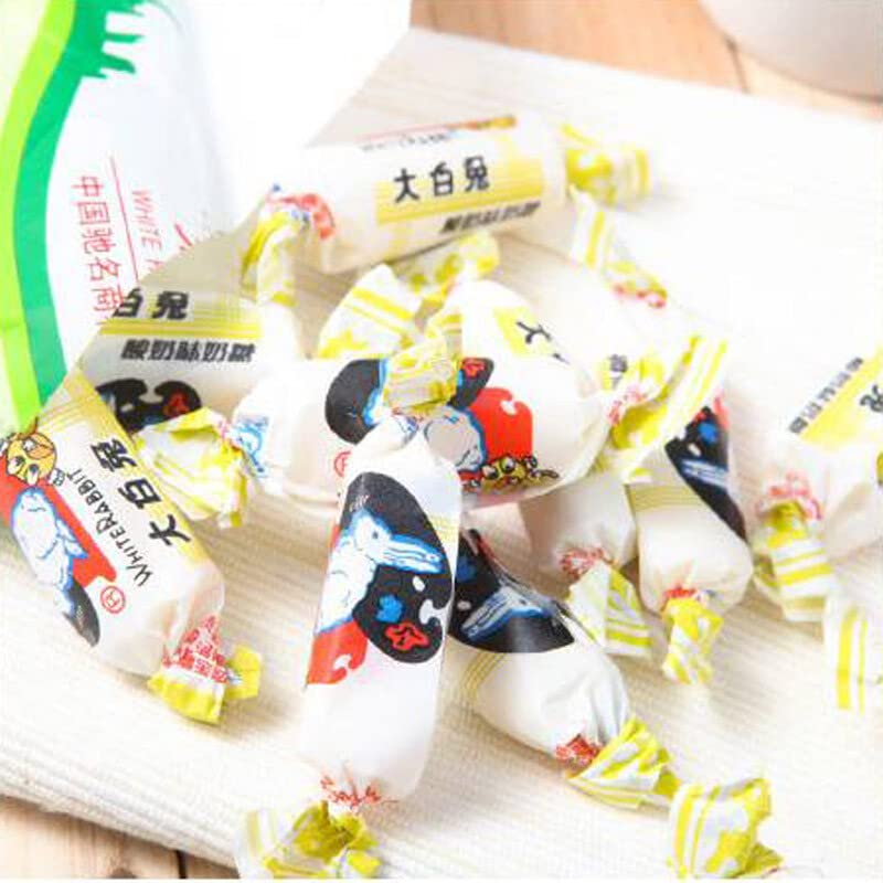 White Rabbit Toffee 227g (8oz.) Yogurt Flavor White Rabbit Toffee Childhood Flavor White Rabbit Candy????????, 8 Ounces