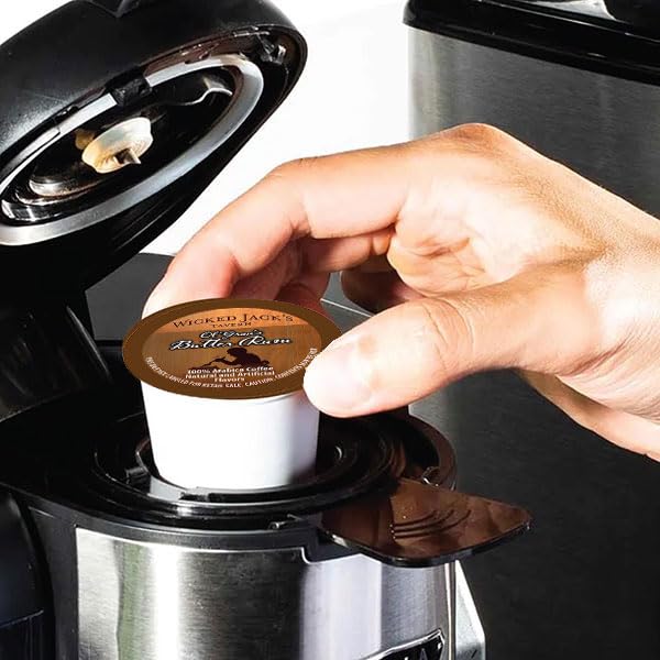 Wicked Jack's Coffee Ol'Gran Butter Rum, Single-Serve Pods 12 ct Medium Roast