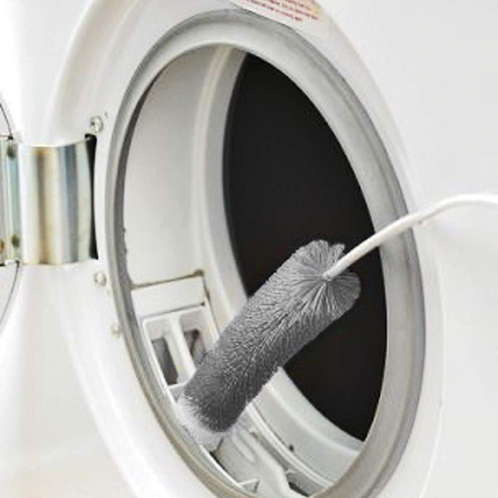 Unger 30” Dryer and Vent Brush, Lint Catcher for Household Cleaning, Trapping Laundry Room Tool, Easy to Clean Bristles, Flexible Gadget with Scratch