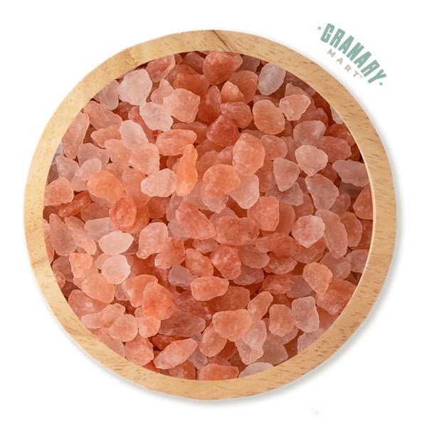 Himalayan Pink Salt Coarse Crystals by Granary Mart - Rich in Trace Minerals - Ideal for Grinder - Gourmet Grade - Unrefined & Natural - Affordable