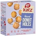Katz Gluten Free Glazed Donut Holes. Soft & Sweet Mini Donut Bites, Free of Soy, Sesame, Dairy, and Nuts. Kosher snack, 6oz (1pk)