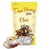 True Honey Chai Tea Bags - Providing Herbal Wellness - All Natural Organic Cinnamon, Clove, Coriander, Anise and Fennel Black - Blended with Honey