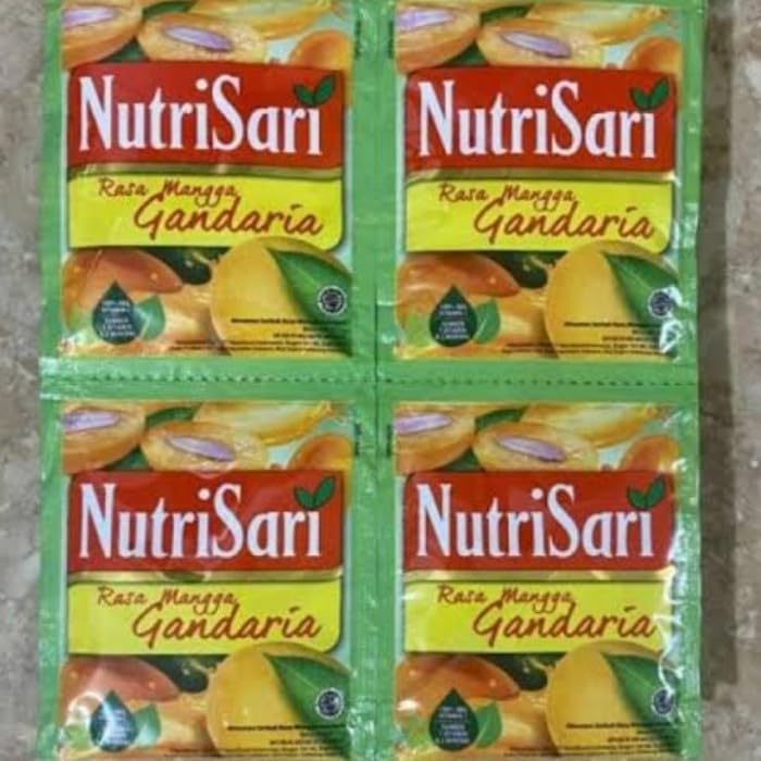 NutriSari Rasa Mangga Gandaria Mango Flavor Instant Drink Powder 10-ct, 140 gram (Pack of 3)
