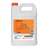 DITEC Teak Clean - Marine Wood Cleaner & Restorer - Safely Removes Grey Oxidation & Grime - Professional Yacht-Grade Formula - Biodegradable
