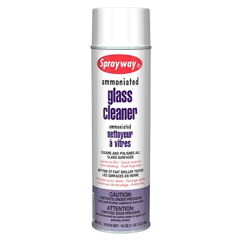 Sprayway SW043 Aerosol Ammoniated Glass Cleaner, 14 oz