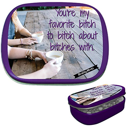 Favorite Btch Mints - Peppermint Mints - Purple Tin - Novelty Mints for Friends - Peppermints - Cute Besties Ideas