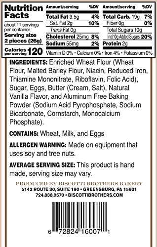 Biscotti Brothers Bakery Vanilla Biscottini, 10 Ounce