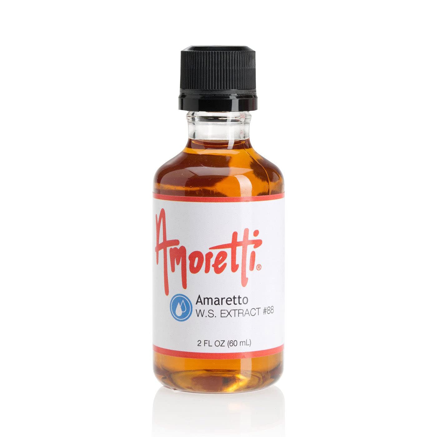Amoretti - Amaretto Extract Water Soluble 2 oz - Highly Concentrated & Perfect For Pastry, Savory, Brewing, and more, Preservative Free, Vegan, Kosher
