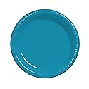 Creative Converting Touch of Color 20 Count Plastic Lunch Plates, Turquoise