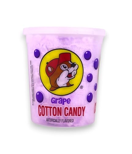 Buc-ee's Gluten Free Cotton Candy - 2 oz Tub (Grapes)