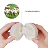 Raffaelo Wool Ball, Wool Dryer Balls XL Premium Reusable Natural Fabric Softener Pet Fur Hair Remover - Set of 6PCS (White)