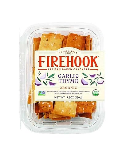 Firehook, Garlic Thyme Mediterranean Crackers (4 Pack)