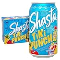 Shasta Tiki Punch | 12-Pack of 12oz Cans | Tropical Fruit Punch Flavor | Sweet & Bold | Caffeine-Free