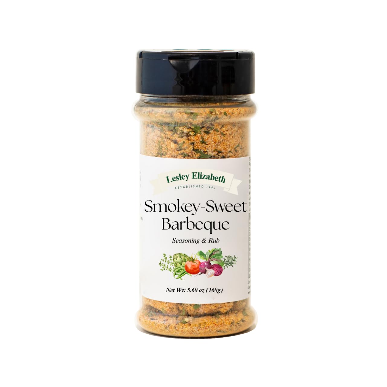 Lesley Elizabeth Smokey-Sweet BBQ Seasoning - Barbeque Rub & Sweet Smoky Spice Blend | All-Purpose Grill & Cooking Rub for Chicken, Beef, Pork