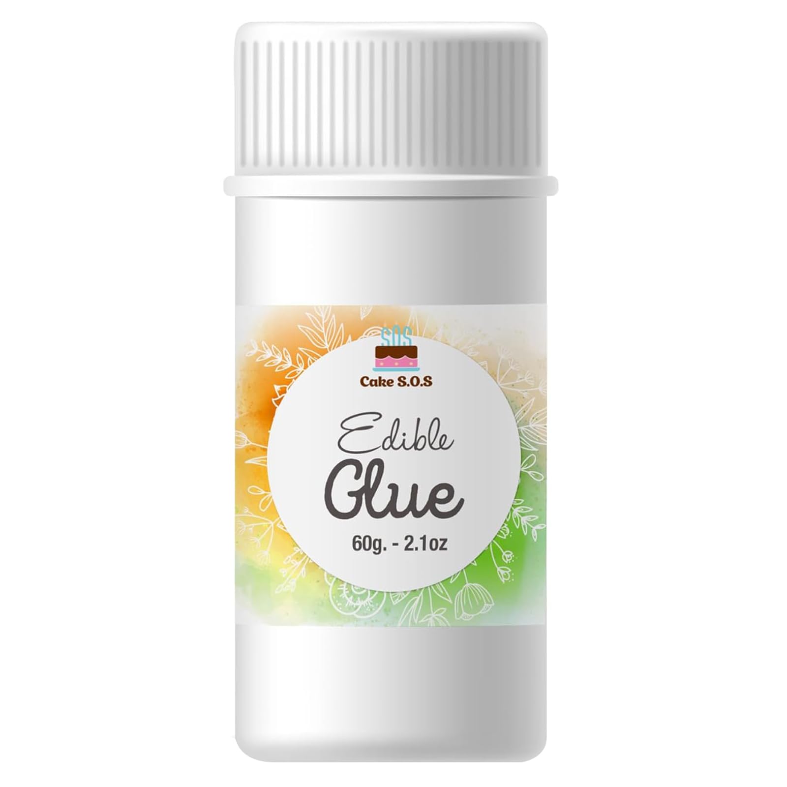 Transparent Edible Glue for Decorating Cakes and Desserts, 60 grams (2.1 Oz.)