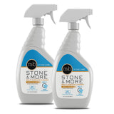 MB-5 Stone & More 2 Pack All Purpose Cleaning Spray Kitchen Counter Cleaner Spray for Marble and Granite- No Streak Formula for Stone, Glass, Granite